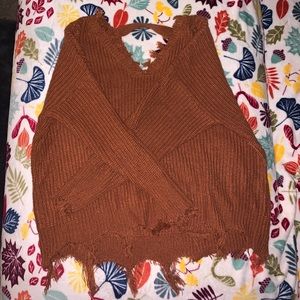 Frilly and Soft Copper sweater